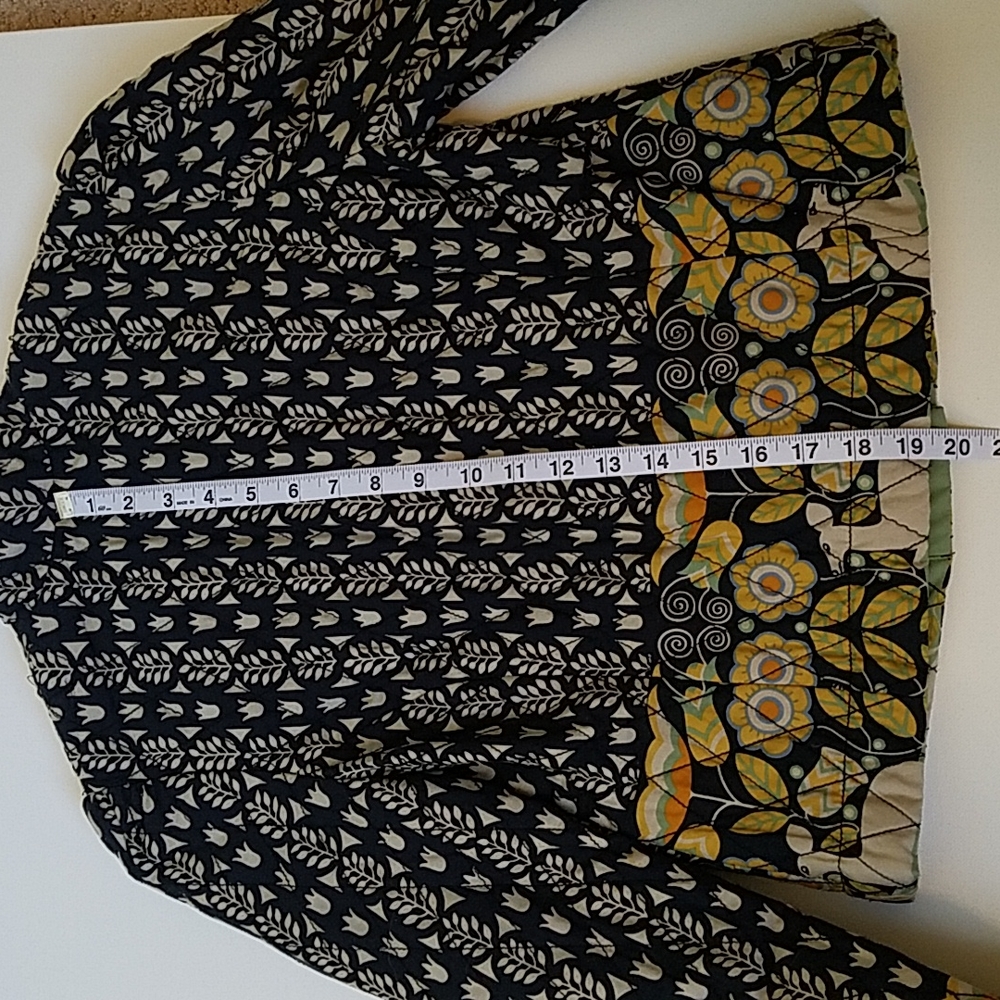 Anthropologie Elevenses Quilted Folk Art Jacket with Corded Loop Trim Detail 4 - Picture 10 of 11